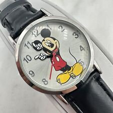 Disney MCKAQ16003 Unisex Classic Mickey Mouse Black Band Analog Watch picture