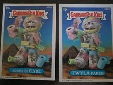 1988 Topps Garbage Pail Kids Series 12 Mummified Clyde #468a & Twyla Paper 468b picture