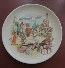 Vintage Hanna Barbera Plate Jellystone Park Yogi Bear Cartoon Melmac LLC 1960's picture