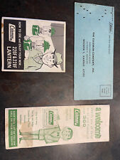COLEMAN LANTERN Warranty Card, Service Center Card, 220F & 228F Manual Vintage picture