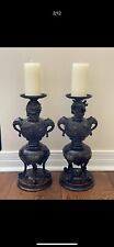 Antique Bronze Candle Holders  picture