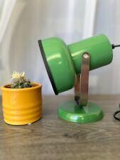 Vintage Soviet USSR Space Age Desk/Wall Lamp Steel Green Lamp Original box picture