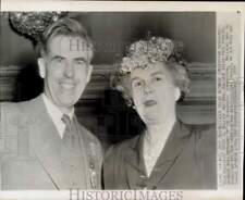 1944 Press Photo Henry Wallace and wife attend Democratic Convention in Chicago picture