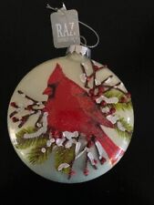 Raz Cardinal Disc Ornament 5