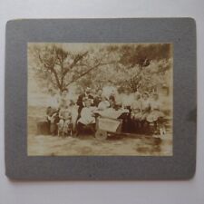 Antique Cabinet Card Photograph The Club 1890's Victorian picture
