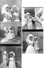 5 Old Photos Bride 1960s Fashion Wedding Sanford Garvey 1960s Vintage Negatives picture