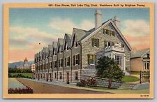Lion House Salt Lake City Utah Residence Brigham Young Street View VNG Postcard picture