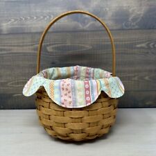 Longaberger 2008 Small Easter Basket With Spring Parade Fabric Liner picture