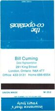 London Ontario Canada Bill Cuming The Co-operators Vintage Matchbook Cover picture