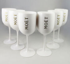 Moet Chandon Ice Imperial Glasses White Acrylic Champagne Glasses NEW Set x 10 picture