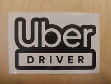 A+ Uber Driver Sticker Laminated Self-adhesive Rectangular Windshield 4