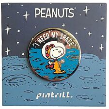 ⚡RARE⚡ PINTRILL x PEANUTS 'I Need My Space' Astronaut Snoopy Pin *BRAND NEW* 🛰 picture