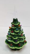 Ceramic Battery-Operated Light-Up Christmas Tree Approx. 7.5