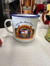 Vintage British Navy Pusser’s Rum Tin Enamel Cup-Pusser Co. Annapolis Maryland picture