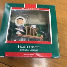 Hallmark Frosty Friends Ornament 1989, 10th in Series with Box Collectors Series picture