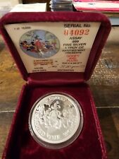 1988 Rarities Mint Goofy and Pluto .999 Fine Silver Round #04092 picture