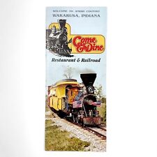 1992 OLD WAKARUSA RAILROAD (Wakarusa, IN) 12-Panel BROCHURE / TIMETABLE picture