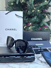 CHANEL SUNGLASSES AUTHENTIC 100% BLACK CRYSTAL COLLECTION CLASSIC picture