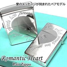 Zippo Lighter Pair Set Romantic Heart Slim picture