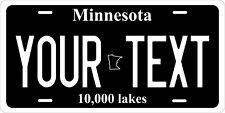 Minnesota Black Custom Personalized License plates Auto Bike Motorcycle picture