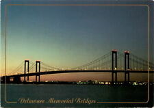 Delaware Memorial Bridges, Delaware River, New Jersey, New Jersey Postcard picture