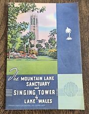 Vtg. 1938 Mountain Lake Sanctuary & Singing Tower Lake Wales, FL Booklet picture