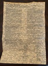 Constitution of The United States - parchment replica picture