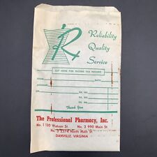 Vintage Marketing Materials For The Professional Pharmacy, Inc From Danville,VA picture
