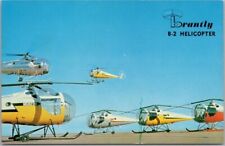 Vintage 1960s Aviation Advertising Postcard BRANTLY B-2 HELICOPTERS / Unused picture