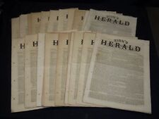1869 ZION'S HERALD METHODIST EPISCOPAL CHURCH NEWSPAPER LOT OF 30 - NP 3877H picture