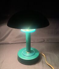 🛸Vintage 12” MCM Space Age Dome Mushroom Touch Lamp Green UFO Flying Saucer🛸 picture