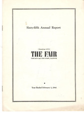VINTAGE 1941 'THE FAIR' DEPARTMENT STORE ANNUAL REPORT CHICAGO & OAK PARK, IL picture