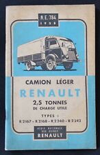 1958 Renault R2167 R2168 R2240 Automobile Catalogue picture