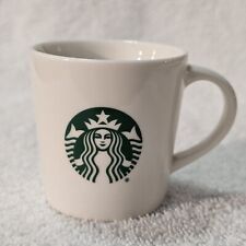 Starbucks 2015 3 oz Espresso Demitasse White Cup Green Mermaid  Logo Coffee picture