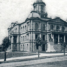 Vintage Postcard 1911 Cadiz Ohio Harrison County Court House Street View -A2 picture
