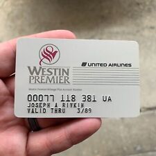 Vintage UNITED AIRLINES Westin Premier Milage Plus Credit Card picture