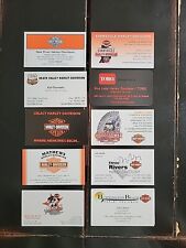 LOT OF 60 HARLEY DAVIDSON DEALERSHIP BUSINESS CARDS all different picture