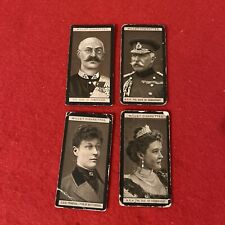 1908 Will’s Cigarettes H.R.H. Card Lot (4). Cards #s 15,20,54,97.     P-G Cond picture