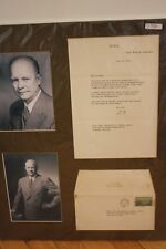 DWIGHT D EISENHOWER SIGNED LETTER TO BRIG. GEN. CAFFEY ON WHITE HOUSE STATIONARY picture