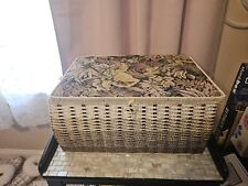 Vintage Large Singer Sewing Basket Beautiful Made In JAPAN (Missing Tag) picture