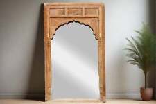 1800's Very Tall Raj Arch Indian Floor Mirror picture