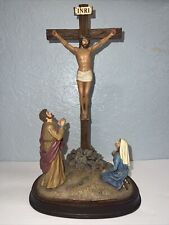 The Danbury Mint Crucifixion of Christ 13” X 8”. GORGEOUS MINT PIECE. picture