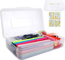 Pencil Case, Pencil Box, Large Pencil Case, Crayon Box 8 x 4.8 x 2.3 in picture