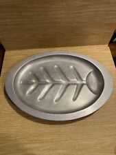 Vintage 15” Aluminum Footed Sizzler Plate BS3  picture