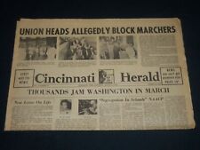 1963 AUGUST 31 CINCINNATI HERALD - THOUSANDS JAM WASHINGTON IN MARCH - NP 4416 picture