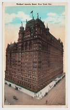 Waldorf Astoria Hotel New York City NY Old Cars Early View Unposted  Postcard picture
