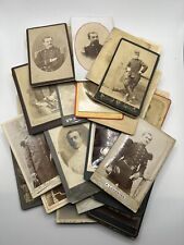 ANTIQUE CDV LOT OF 46 FRENCH SOLDIERS IN UNIFORM VARYING RANKS RARE picture