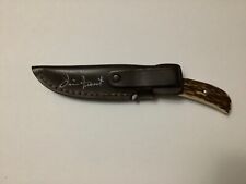 HEN & ROOSTER HR-5005 FIXED BLADE KNIFE STAG HANDLE SPAIN (SIGNED JIM FROST) picture