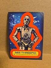 Vintage 1977 Topps Star Wars Sticker #15 See-Threepio Excellent  picture