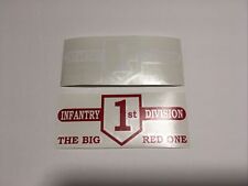 US Army 1st Infantry Division Big Red One Military Approx 3x7.5” Decal picture